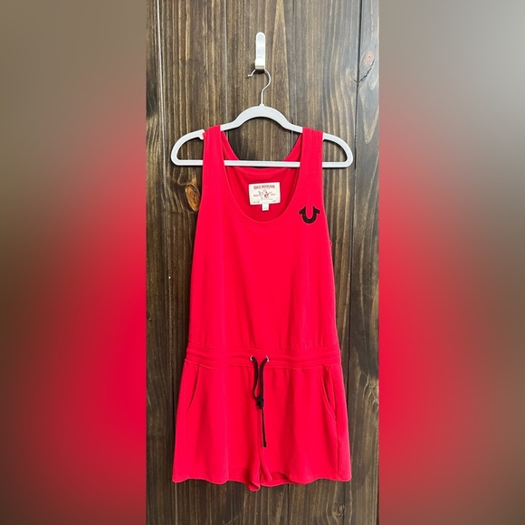True Religion Red Romper- Size: Medium - Picture 2 of 9